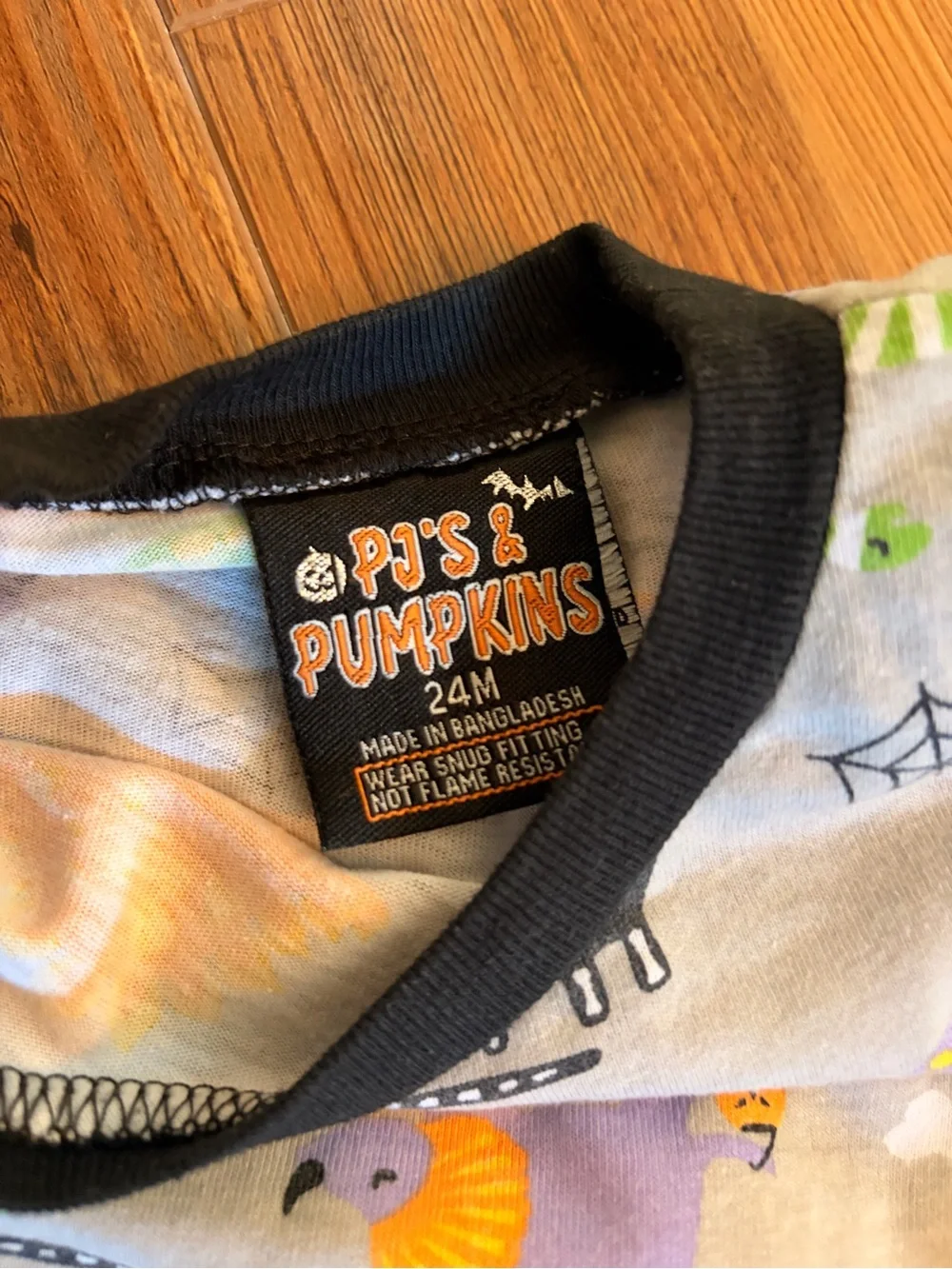 Halloween theme two piece pajama sets 24 months